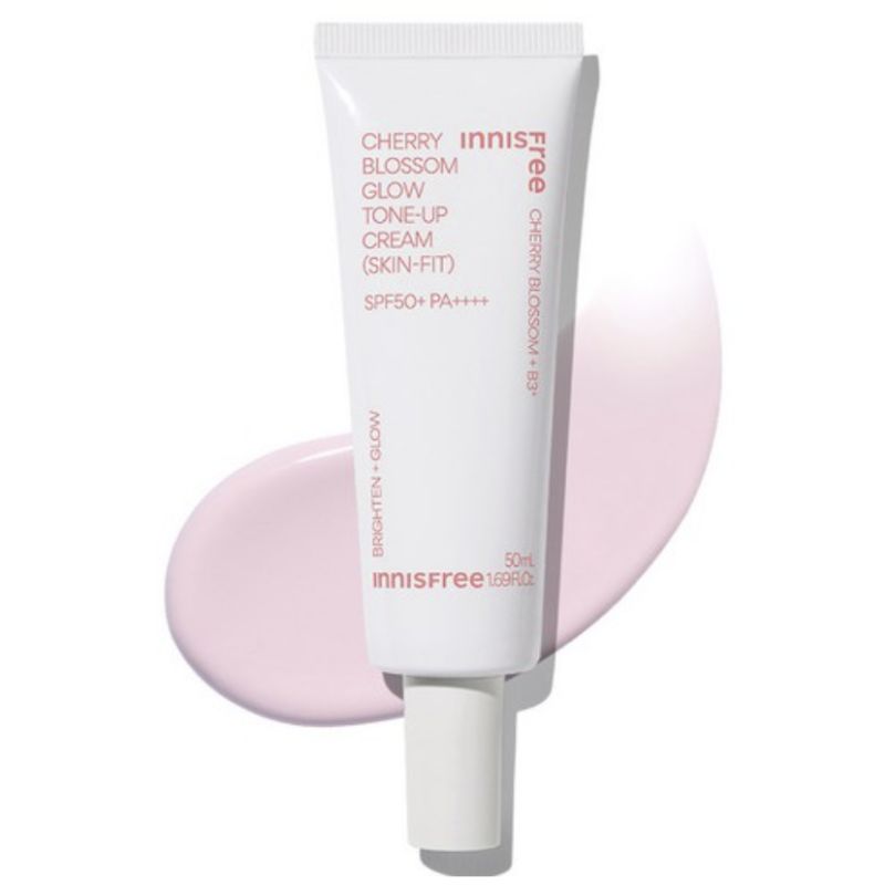 INNISFREE Cherry Blossom Glow Skin-Fit Tone-Up Cream SPF50+ PA++++ 50ml 1pcs