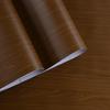 Vintage Walnut Wood Grain Waterproof Self-Adhesive Wallpaper for Living Room and Furniture Walls