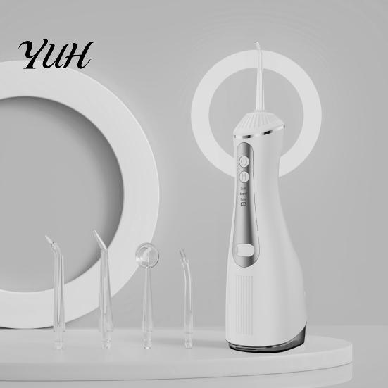 Orthodontic Oral Irrigator Cordless Electric Water Flosser, 3 Pressure Modes And 4 Nozzles Design, 330ml Capacity Pick for Braces Tank, Rechargeable