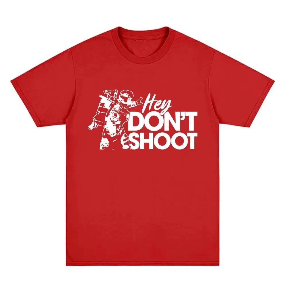 Dont Shoot Game Arc Raiders Peripherieartikel Print T-Shirt Herren Damen Mode Baumwolle Highstreet Sommer Neues T-Shirt Übergroß Lässige Oberteile