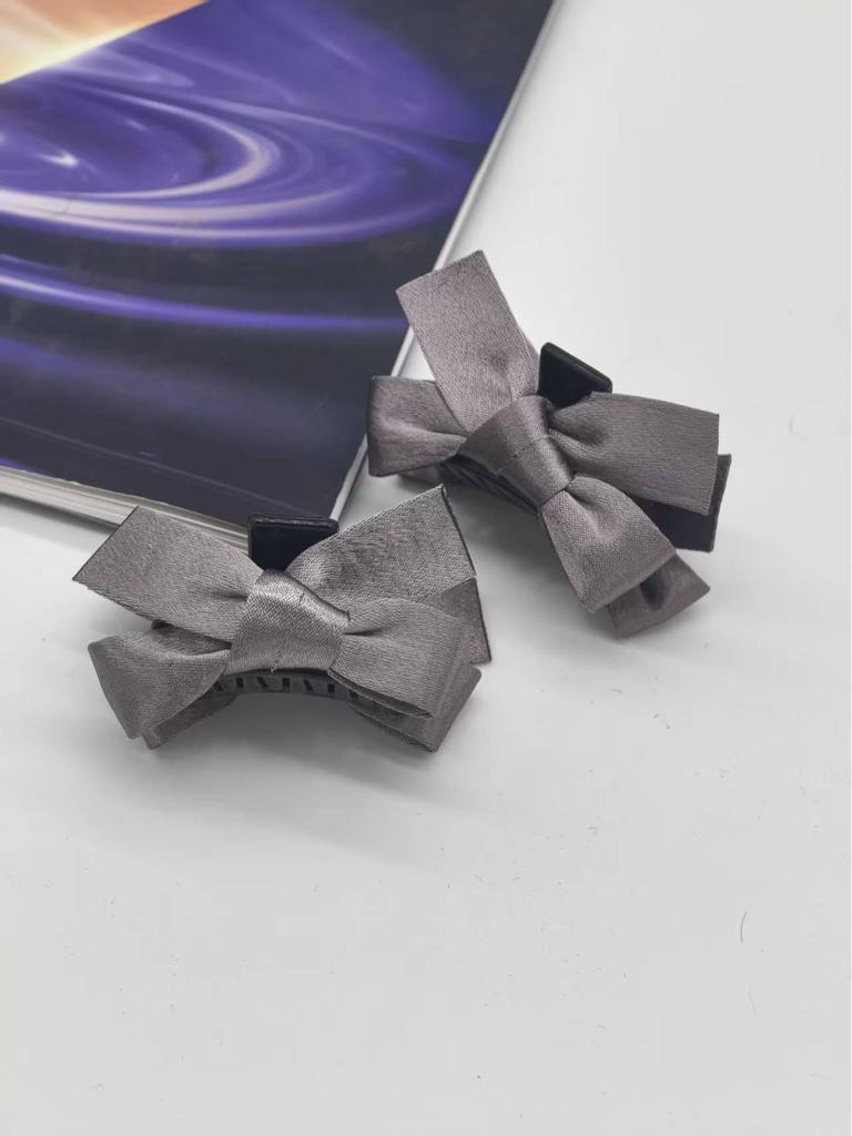 Red Plaid Bow Hair Clip - Women's Daily Hair Accessory