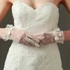 Breathable Bridal Gloves Thin Mesh Lace Gloves Holy Wedding Mittens  Party