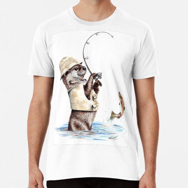 Nature's Fisherman - Otter Trout Fishing T-Shirt S-5XL Best T-Shirt