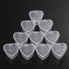 25Pcs Disposable Hinged Lids Plastic Palette Sauce Cup Food Containers Pigment Paint Box