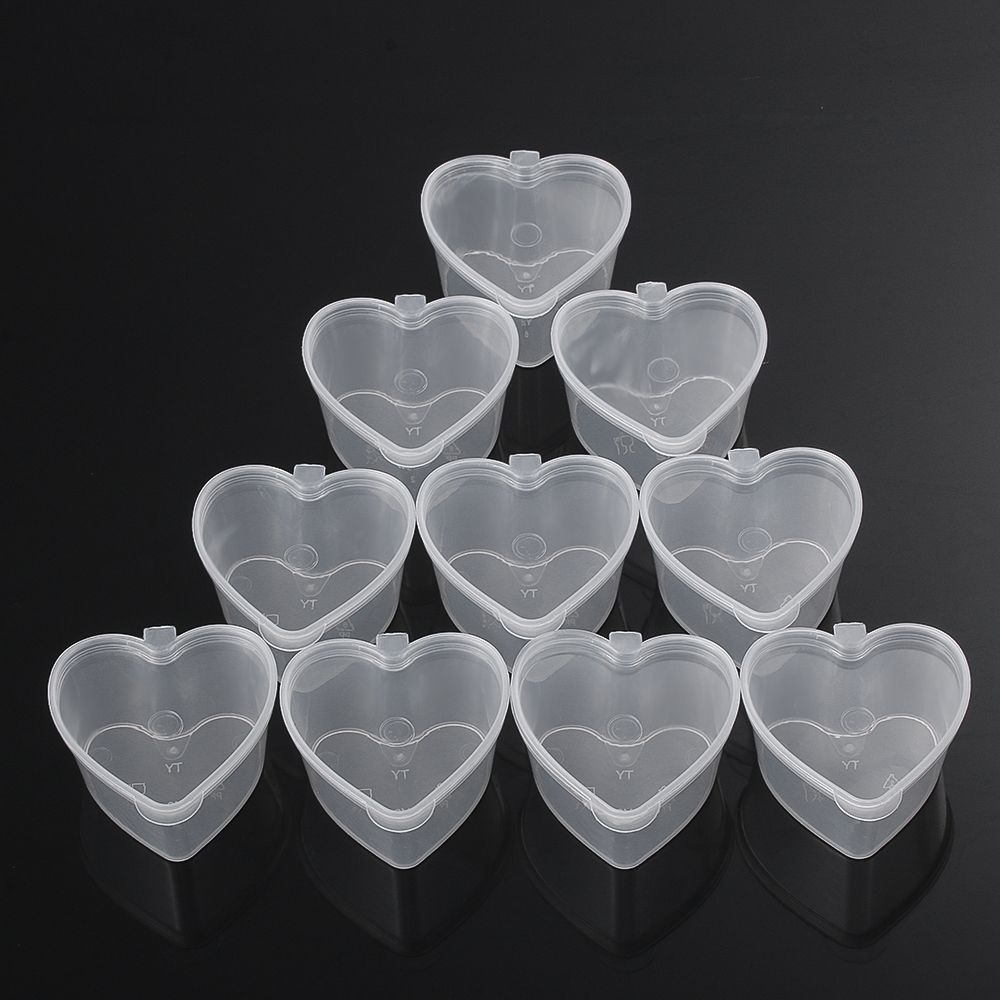 25Pcs Disposable Hinged Lids Plastic Palette Sauce Cup Food Containers Pigment Paint Box