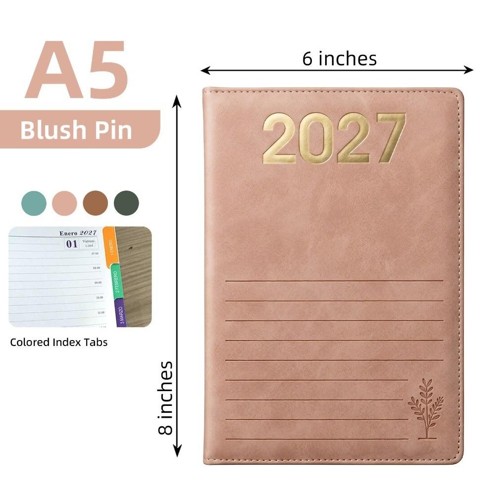 A5 Daily Schedule Planner Habit Tracker Calendar Notebook 2027 Schedule Planner  Business Planning
