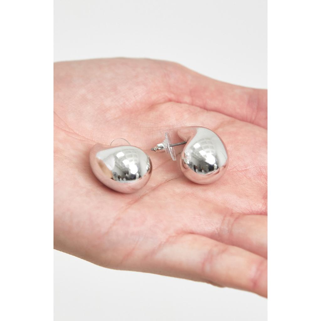 Goldene Bottega-Ohrringe für Damen in Tropfenform, italienisches Chubby-Modell