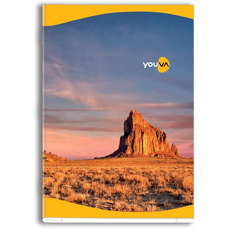 Navneet Youva | Soft Cover Long Notebook for Student | A4 Size (21cm X 29.7cm) | Single Line 172 Pages | Pack of 6