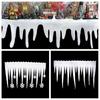Polyester Christmas Fake Snow Blanket Soft Fluffy Icicle Snow Table Runner  for Xmas Holiday Decor