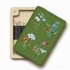 Wooden Material Wooden Magnetic Needle Box Turmeric Color Magnetic Feature Portable Storage Box Durable Construction