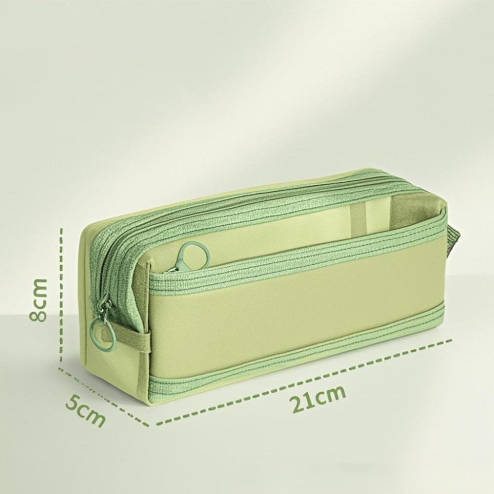 Transparent Pen Bag Mesh Stationery Organizer Portable Pencil Case School Office