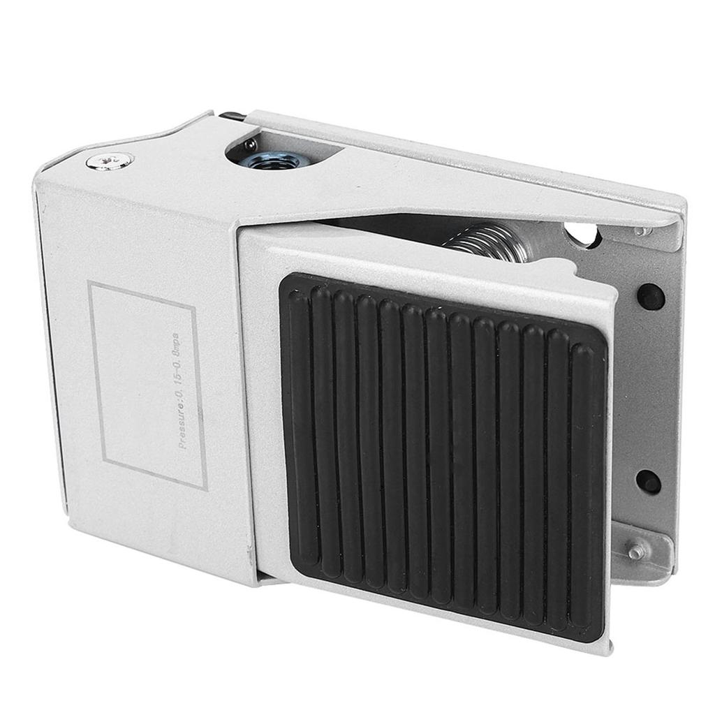1Celsius4 Pneumatic Foot Pedal Valve, 3 Way 2 Position Threaded Nonslip Pressure Control Foot