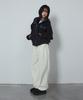 Chicks Flannel Check Zip-Up Hoodie Black