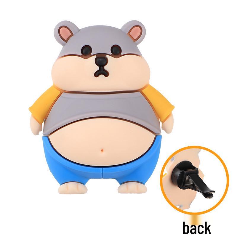 Charming Cartoon Car Air Freshener - Odor Eliminator & Long-lasting Scent Vent Ornament