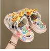 Fashion Fashion Casual Graffiti Thick-soled Slippers for Women Summer Outdoor Wear 2024 New Niche Design Stepping Shit Feeling Beach