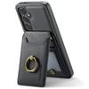 For Samsung Galaxy S25+ Magnetic Case PC+TPU+PU Phone Cover with Card Holder