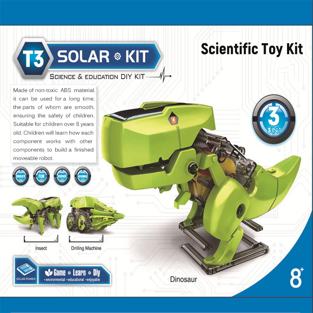 3 in 1 Solar Roboter DIY Kinder Intelligenz Solar Spielzeug Solar Handgemachte Spielzeug Set STEM Wissenschaft Spielzeug