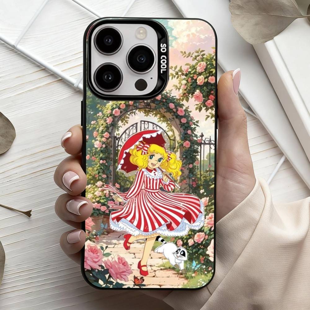 Sweet C-Candy C-Candy TV Series Phone Case For iPhone17,16,15,14,13,12,11 Plus,Pro Max Black Candy Silver Plated Cover