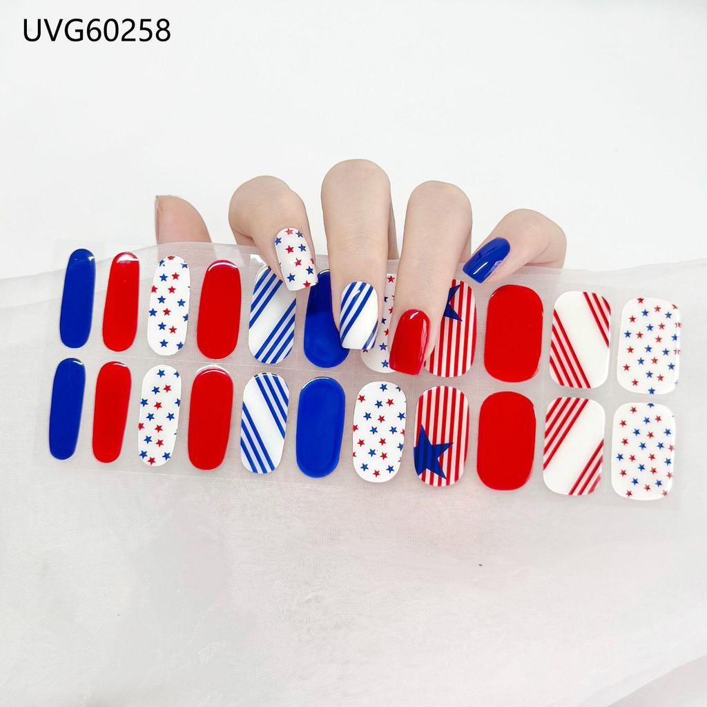 Transparent Nude UV Gel Nail Art Stickers: Semi-Cured, Semi-Baked Manicure Sheets