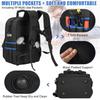 Heavy Duty Tool Backpack With Removable Tool Panel, Large Capacity Electrician Repair Storage Bag For Construction Technician