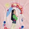 Mulan Womens/Ladies Birthday Princess And Her Lucky Cricket T-Shirt