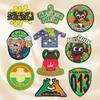 10pcs /Set Netherland Kruikenstad Emblem Embroidered Patches Iron On Patches For Clothing Netherland Carnival Patch Sewing Diy 