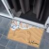 Beach Feet Polyester Doormat Coastal Welcome Mat Living Room Bedroom Home Decoration Carpet