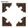 10PCS Jewelry Box Decorative Wooden Case for Furniture Corner Brackets Corner Protector Corner Foot