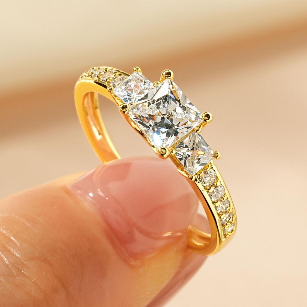 Luxuriöser Schneeflocken Zirkon Ring – Elegantes Design, Vielseitiger Stil für den Weg zur Arbeit