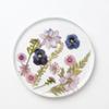 Transparent Floral Print Coasters Round Insulation Pad Table Decoration Acrylic Coasters  Tea Table
