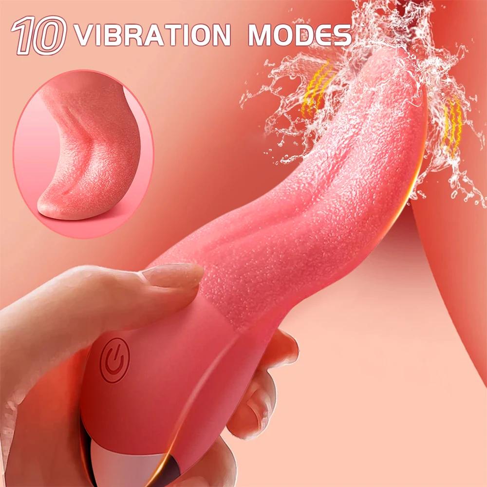 Oktopus Realistisch Leckende Zunge Rose Vibrator für Frauen Brustwarzen Klitorale Stimulation Vibratoren Sexspielzeug für Erwachsene Frauen