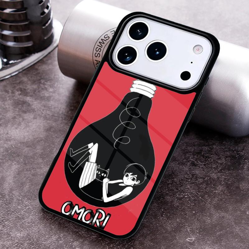 Omori Mewo Cat fanart Phone Case for iPhone 17 16 15 Pro Max Air 14 13 12 11 Plus Shockproof Capa Cover