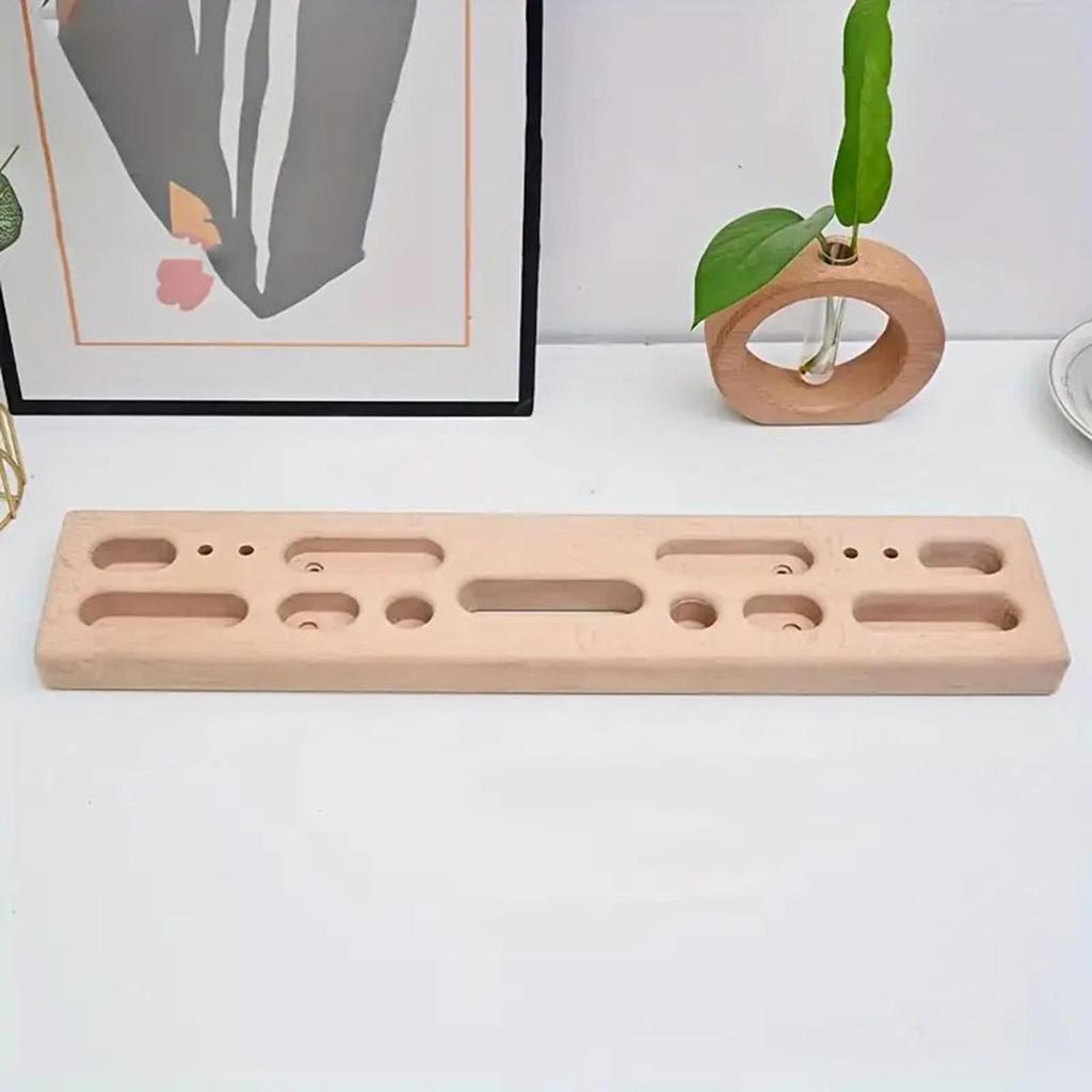 Kletterfingerboard Holz-Hangboard mit Seil Hängebrett Kletterboard Kletter-Hangboard für Indoor-Outdoor-Athleten Kletterer