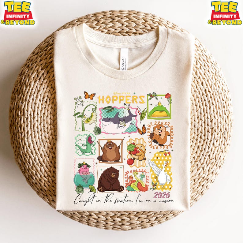Caught In The Friction I’m On A Mission 2026 Shirt, Disney Pixar Hoppers Movie Shirt For Fans, Disneyland Family Vacation Matching Trip Tee 160