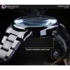 Forsining New Top Men's Watch Business Style Men's Watch Manual Watch Hollow Stainless Steel Watch