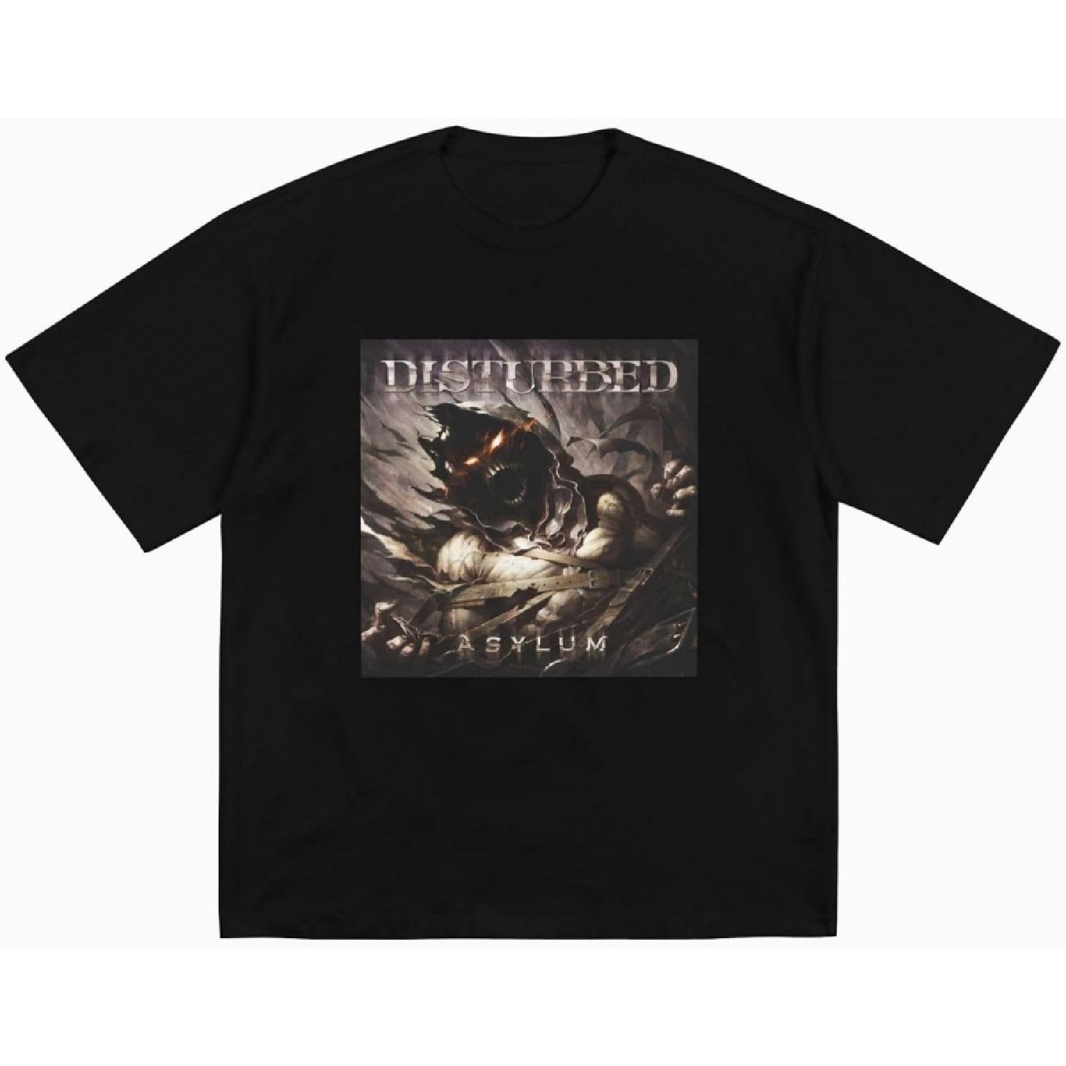 Rashmika T-Shirt for Men and Women Disturbed Band Cotton Casual Shirts Sports t-Shirt Athletic T-Shirts S