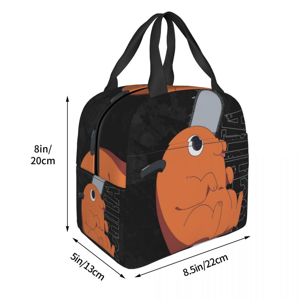 Insulated Lunch Tote Bag Kawaii Pochitas Merch Food Box Causal Cooler Thermal Bento Box For School