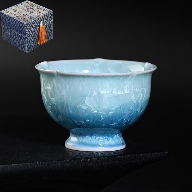 De'ou Starlight Ceramic Kiln-Glazed Master Teacup