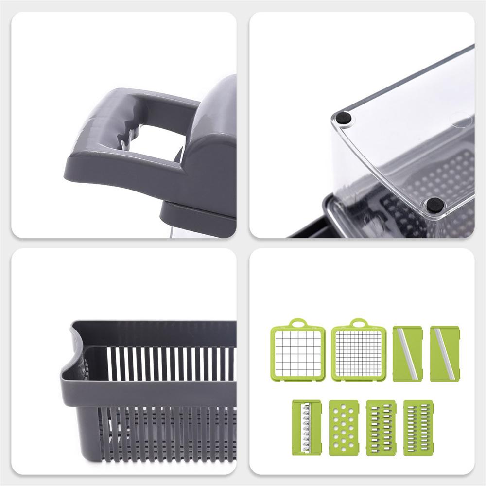 14-In-1 Vegetable Fruit Chopper Cutter Food Onion Veggie Dicer Slicer Kitchen
