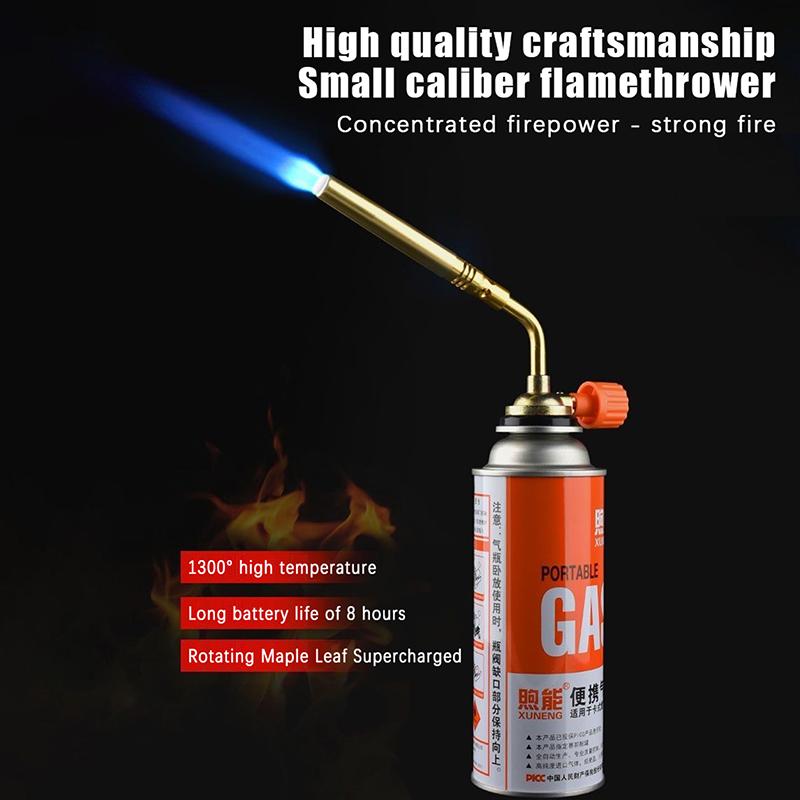 Butane Burner Welding Gas Torch Flame Gun Brazing Flamethrower Outdoor Camping Bbq Portable Soldering Heat Gun