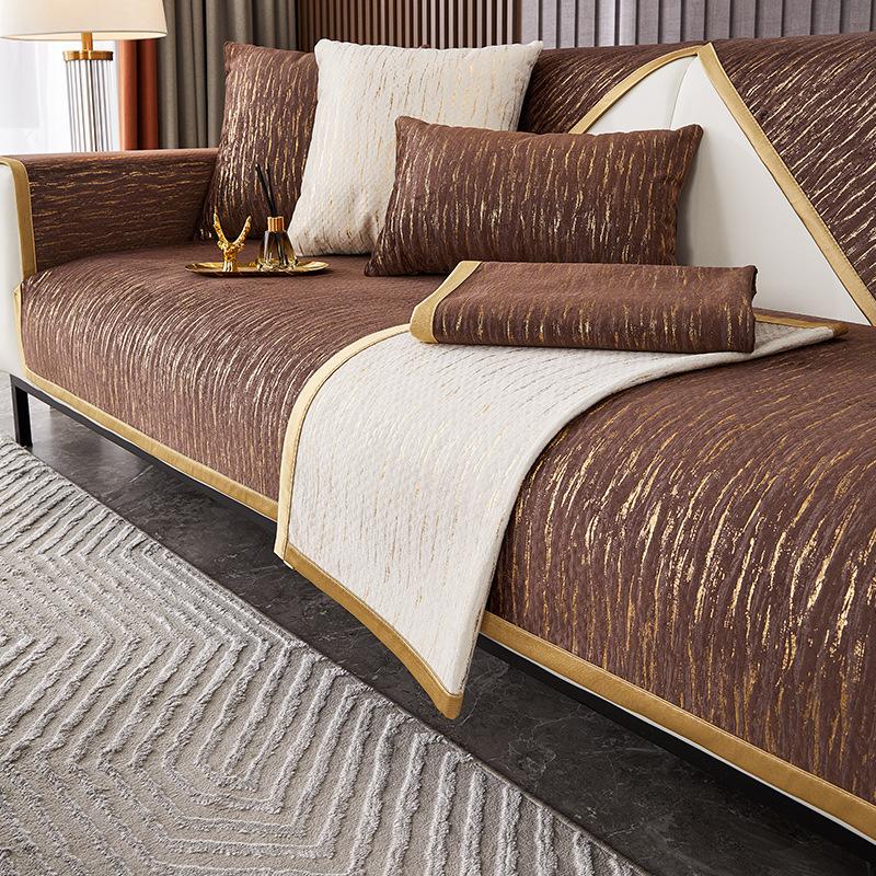 Thickened Nordic Entry Lux Style Sofa Cushion Four Seasons Universal Simple Modern Non-Slip Living Room Sofa Cover Towel Cushion