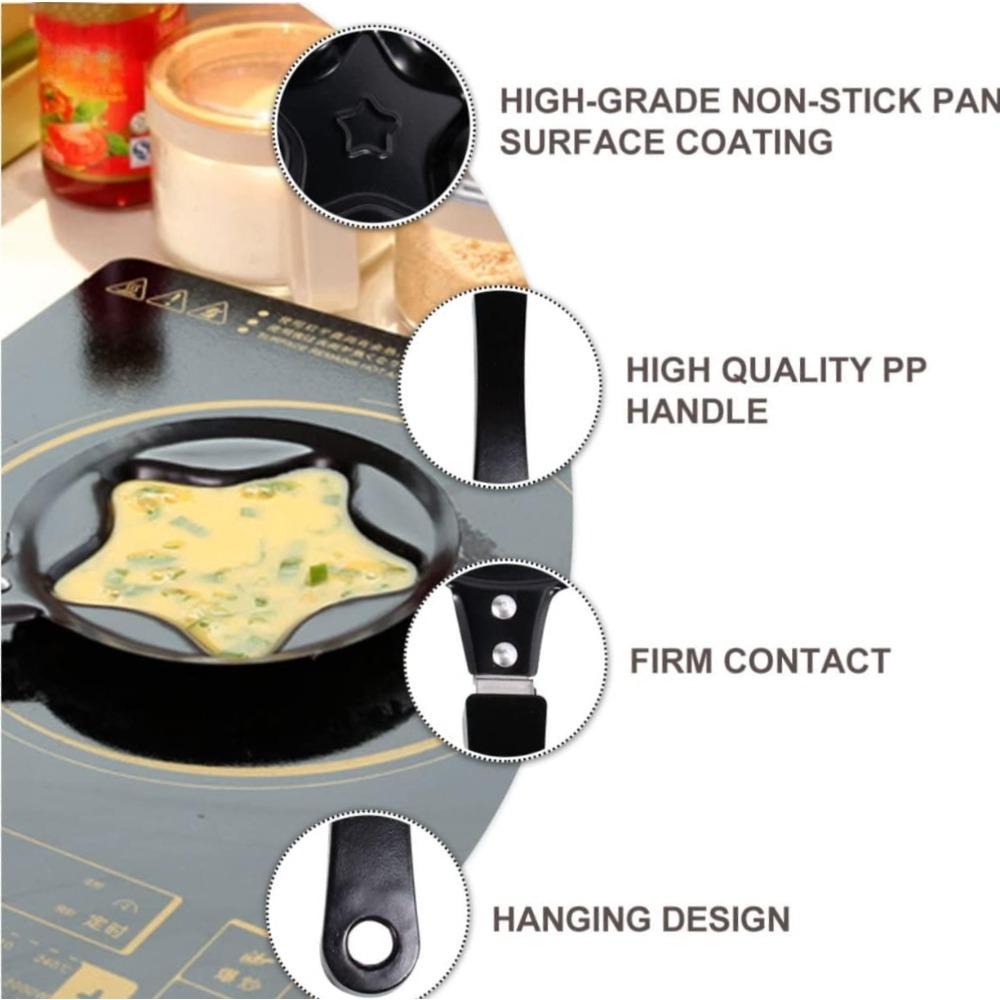 Mini Omelette Pan Non Stick Pan for Breakfast Omelette Fun Cartoon DIY Home Breakfast Baking Mold Cute Shapes Kitchen Tools