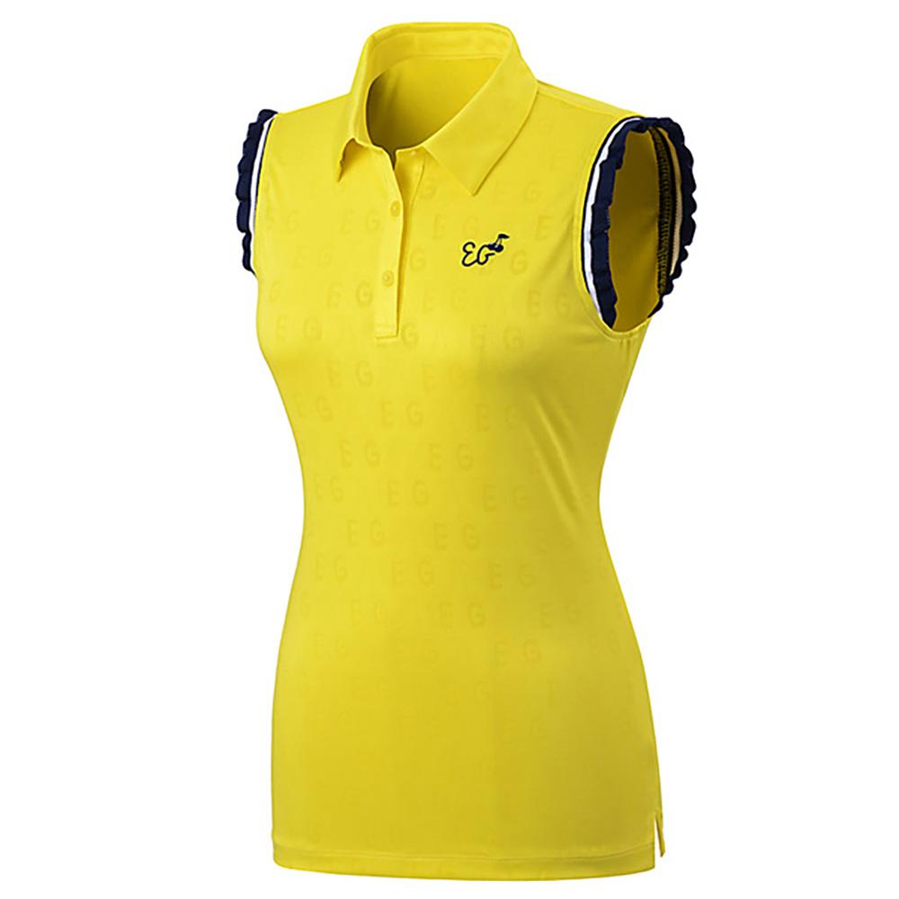 Elle Golf Women S Cherry Logo Mix Jacquard Sleeveless_6G45702 Yellow_120/090