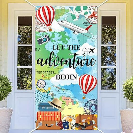 Clownfish Ocean Animals Door Banner - Party Celebration Polyester Curtain Decoration