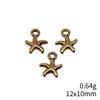 Seestern Meeres-Charms Kollektion Tier-Charms Für Strand-Thema DIY Armband Halskette Schmuckherstellung Zubehör Für