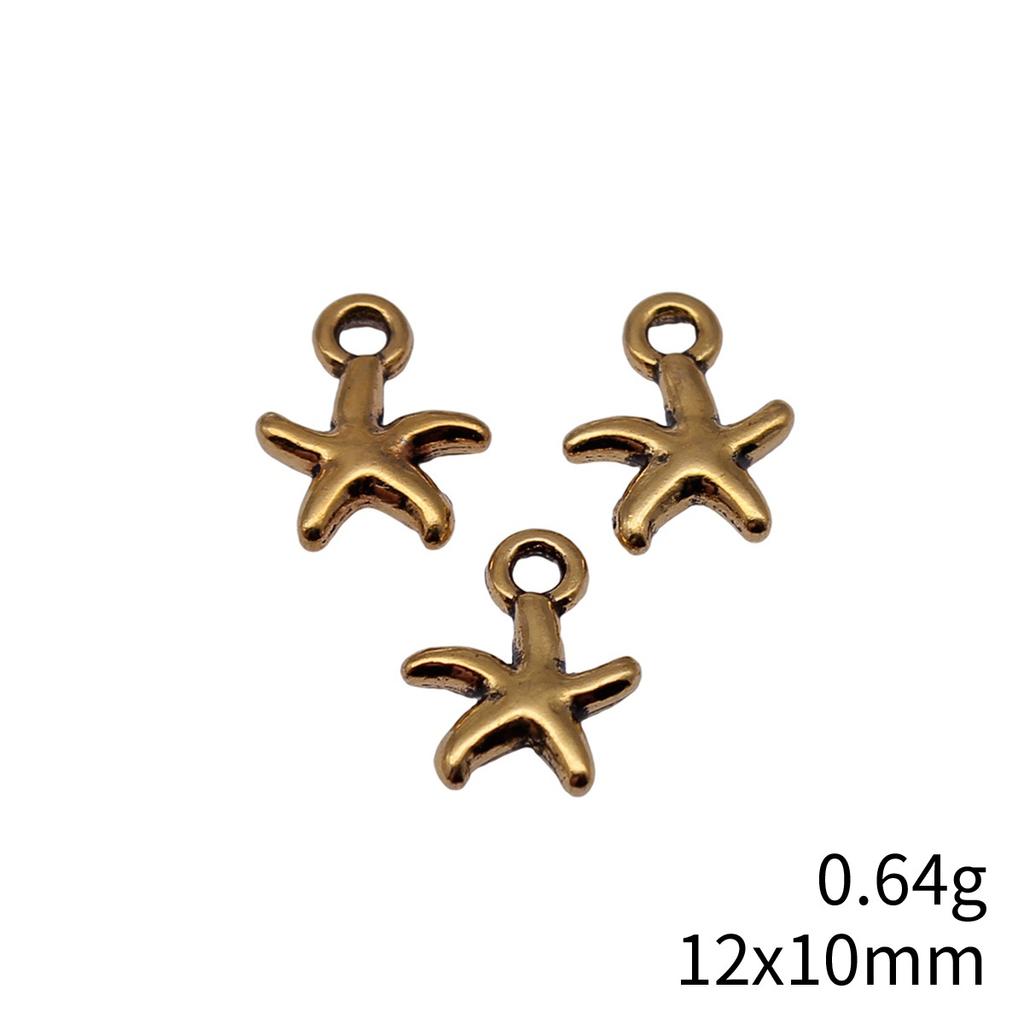 Seestern Meeres-Charms Kollektion Tier-Charms Für Strand-Thema DIY Armband Halskette Schmuckherstellung Zubehör Für