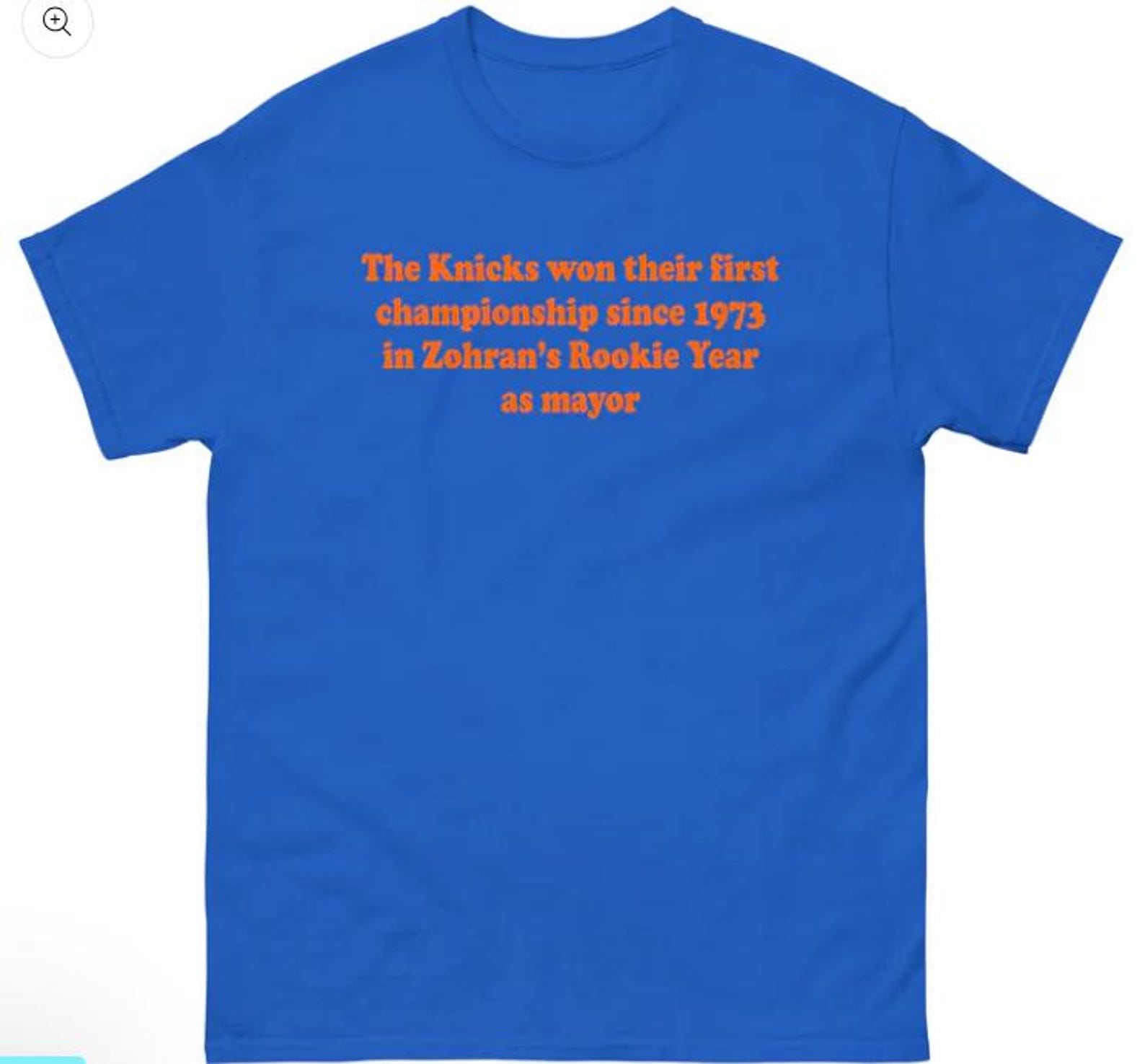 The Team Won Their First Championship Since 1973 In Zohran s rookie year Team in five Shirt 2XL