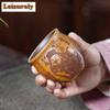 210ml Yixing Zisha Four Gods of Wealth Teacup Aesthetic Tea Bowl Single Cups Tea-tasting Smelling Cup Chazhan Master Cups Cha