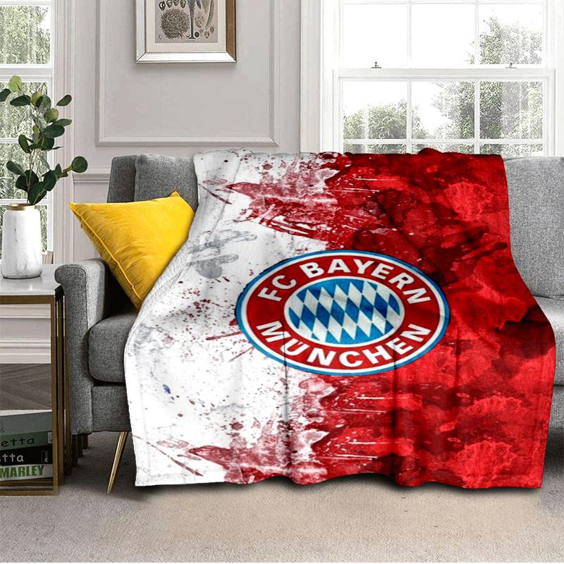 Munich FC Artwork Printed Throws Blanket Soft Flannel Blankets for Couch Bed Gifts for Men Women Picnic Blanket Christmas Gifts