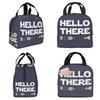 Hello There Insulated Lunch Bag for Kids School Cooler Thermal Food Box Tote Portable Lunch Boxes Container